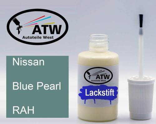 Nissan, Blue Pearl, RAH: 20ml Lackstift, von ATW Autoteile West.